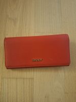 DKNY Damen Portemonnaie Rot Leder Geldbörse
