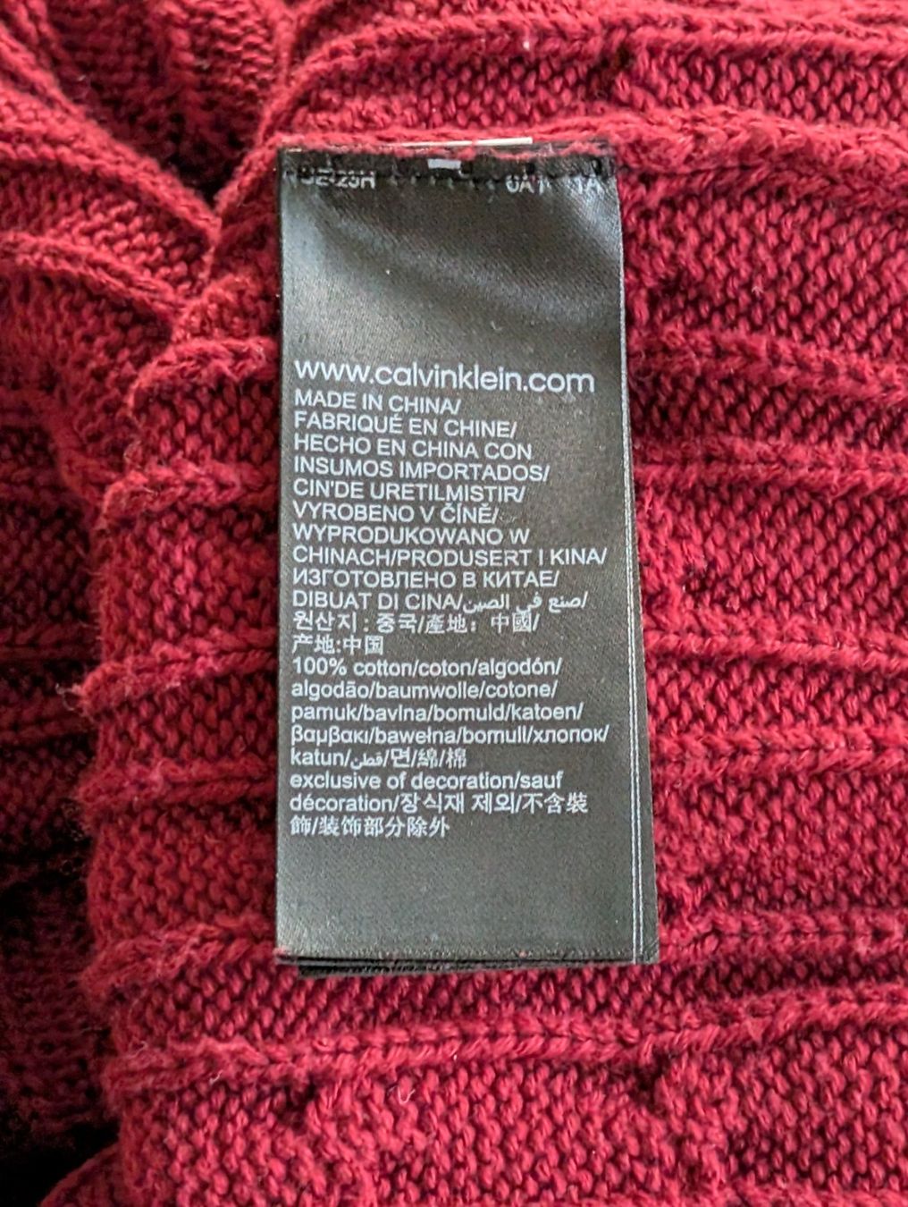 Pullover & Sweatshirts: Strickpullover, bordeaux, CALVIN KLEIN, Gr. M, neu – Neu (gemäss Beschreibung) aus Ermatingen von Hanni_und_Nanni 3