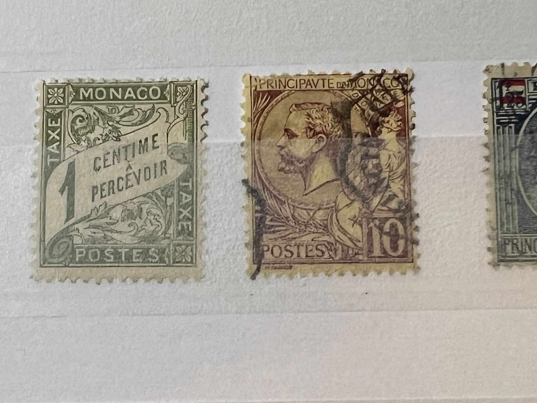 Tutti i francobolli: () 7 timbres Monaco anciens – Usato da Lausanne venduto da ffhoud 1