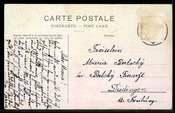 Cartoline postali: AK Châtel St-Denis, Vue générale – Usato da Berlin venduto da bartko-reher 1