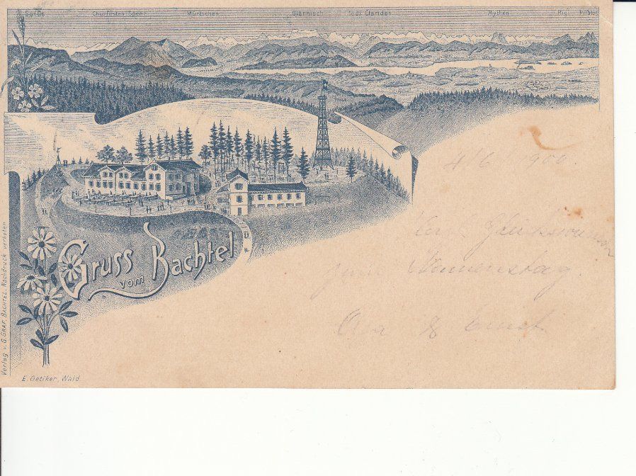 Cartoline postali: Bachtel 1900 – Usato da Bürglen TG venduto da StampGraf