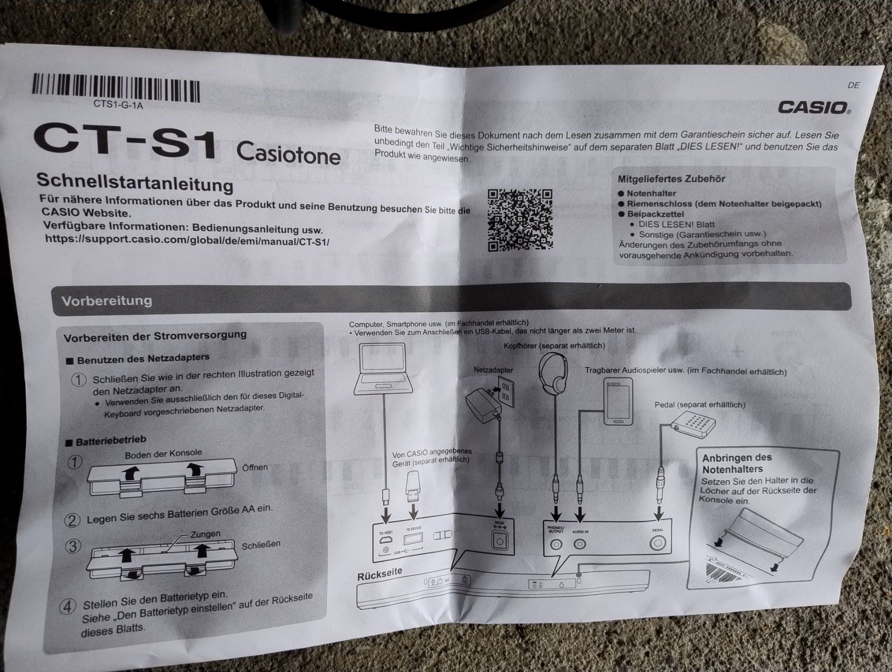 Casio Strumenti musicali: E- Piano Casiotone CT-S1 – Usato da Tägerwilen venduto da Tiny 1