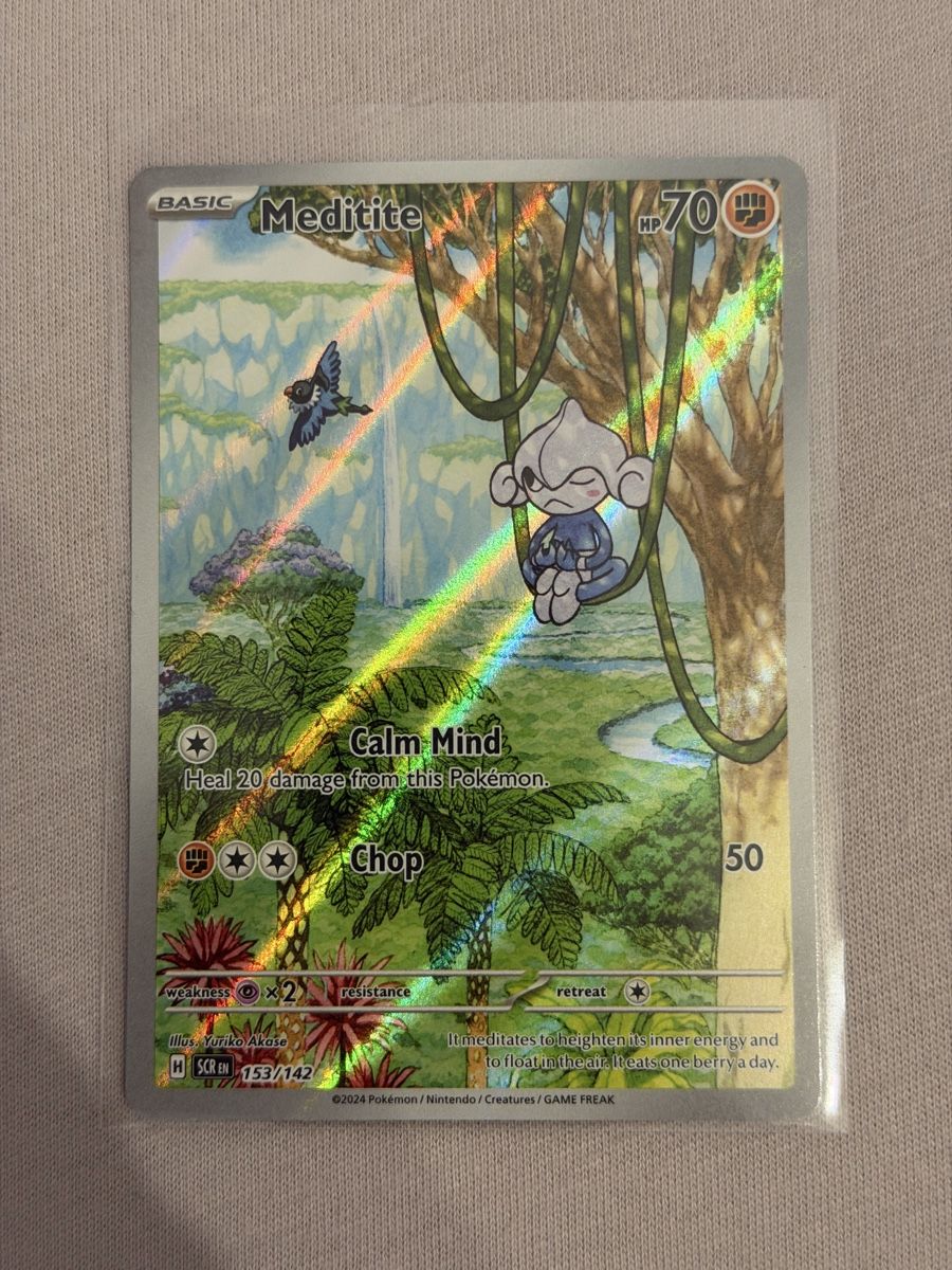 Pokémon Sammelbilder & Trading cards: Pokémon Meditite 153/142 Stellar Crown – Neu (gemäss Beschreibung) aus St. Gallen von Xbylucas