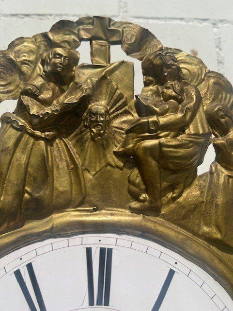 Montres: Schöne Comtoise mit Wecker, restauriert, 1860 – D'occasion à schaffhausen par eibam 2