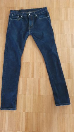 Levi's 512 Jeans W 33 L 34 dunkelblau Top!