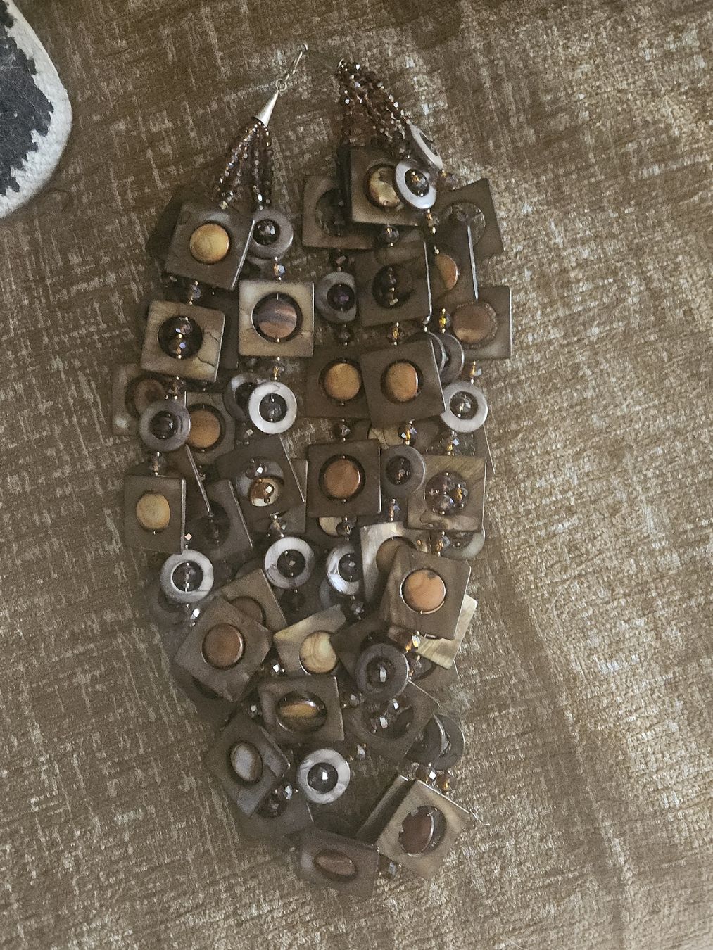 Ketten: collier plastron en perles de coquillages – Neu und originalverpackt aus Thônex von lacomtessedesfees 2