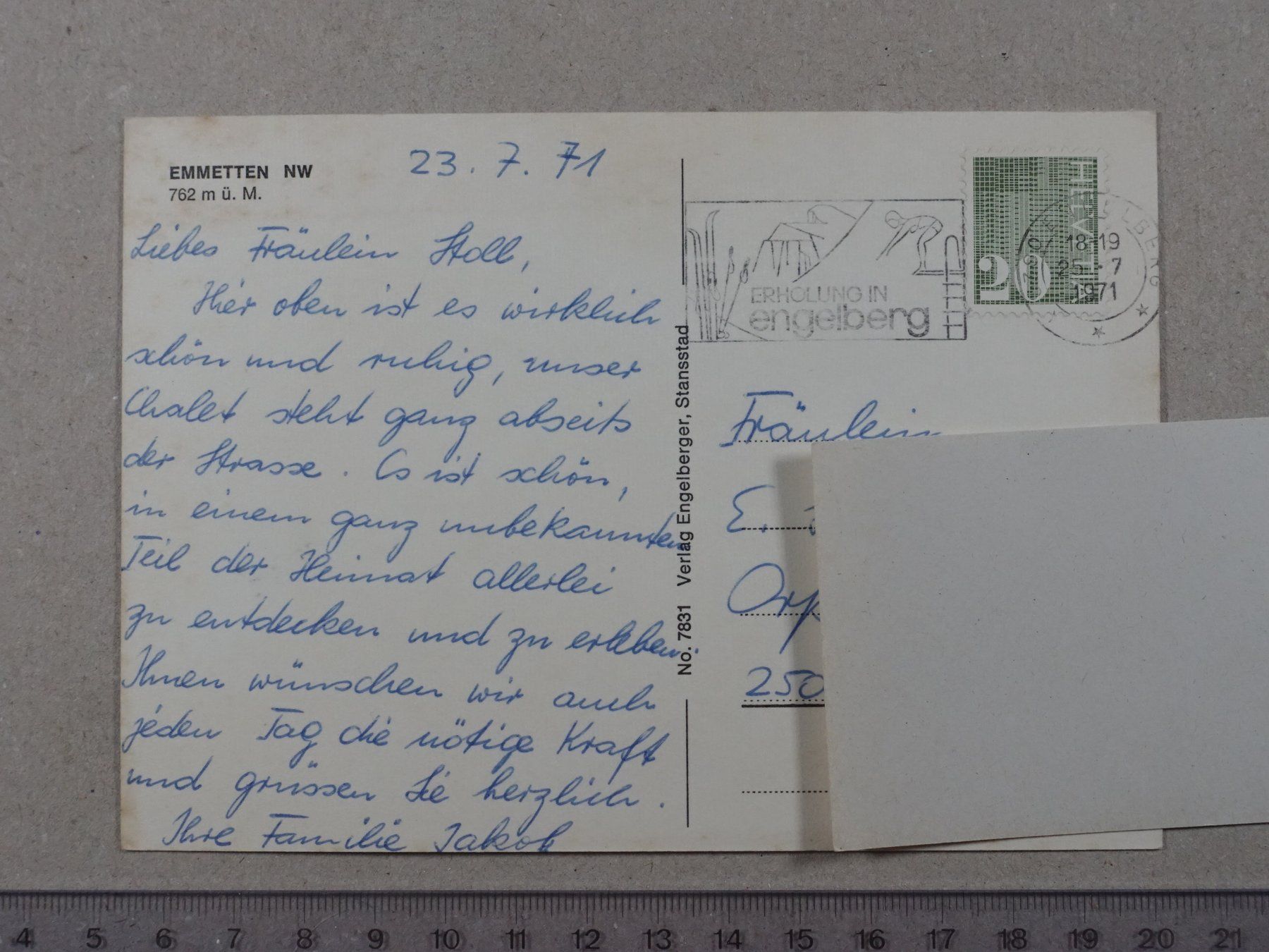 Cartes postales: Emmetten NW, 1971 – D'occasion à Lenzburg par fh1 1