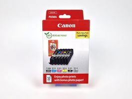 Canon Druckpatronen (530/531) mit Fotopapier 4"x6"
