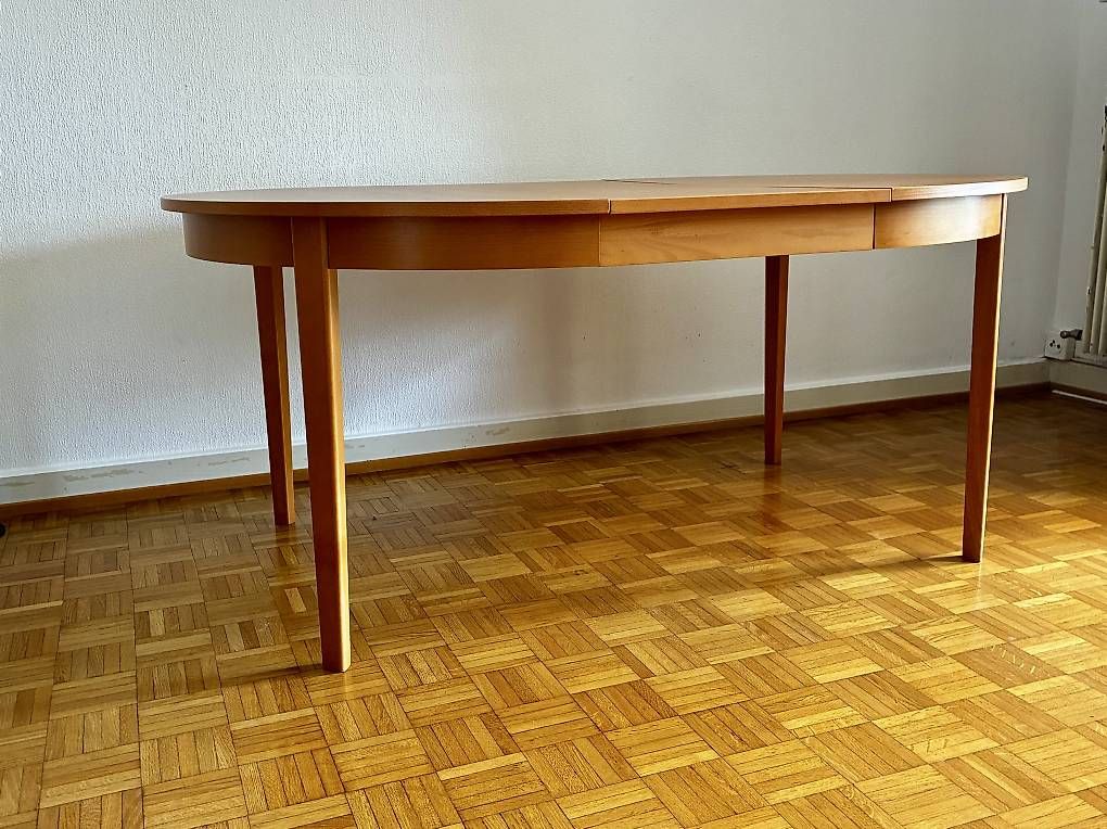 Tavoli: Table ronde hêtre avec 2 rallonges – Usato da Lausanne venduto da Augustine1007 3