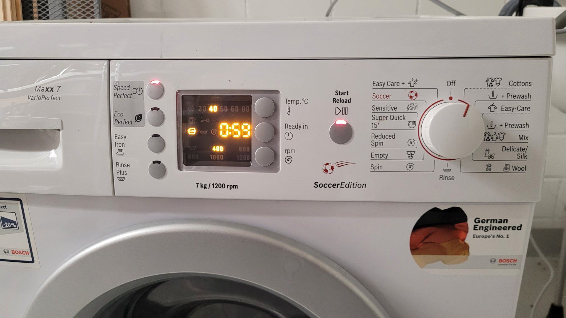 Bosch Lavatrici: BOSCH Maxx7 VarioPerfect Waschmaschine – Usato da Oberstammheim venduto da cziegeler 4