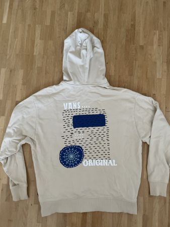 Vans Kapuzenpullover beige mit Druck guter Zustand