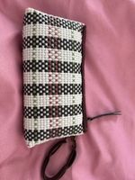 Handwoven Summer Clutch unique one of a kind