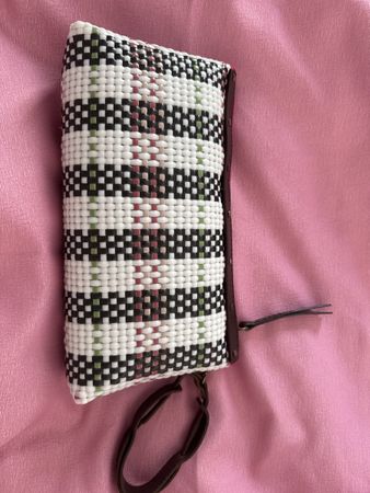 Handwoven Summer Clutch unique one of a kind