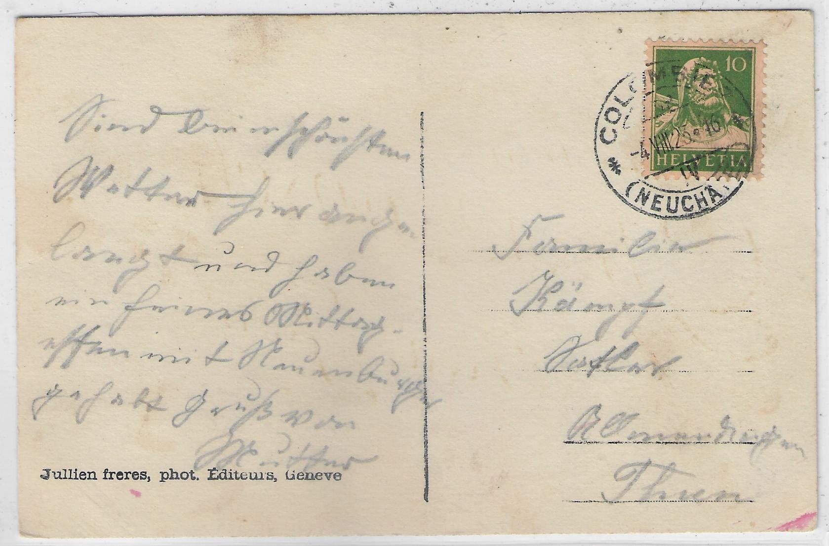 Cartoline postali: Colombier - Le Pontet – Usato da Ettingen venduto da Kartenplanet 1
