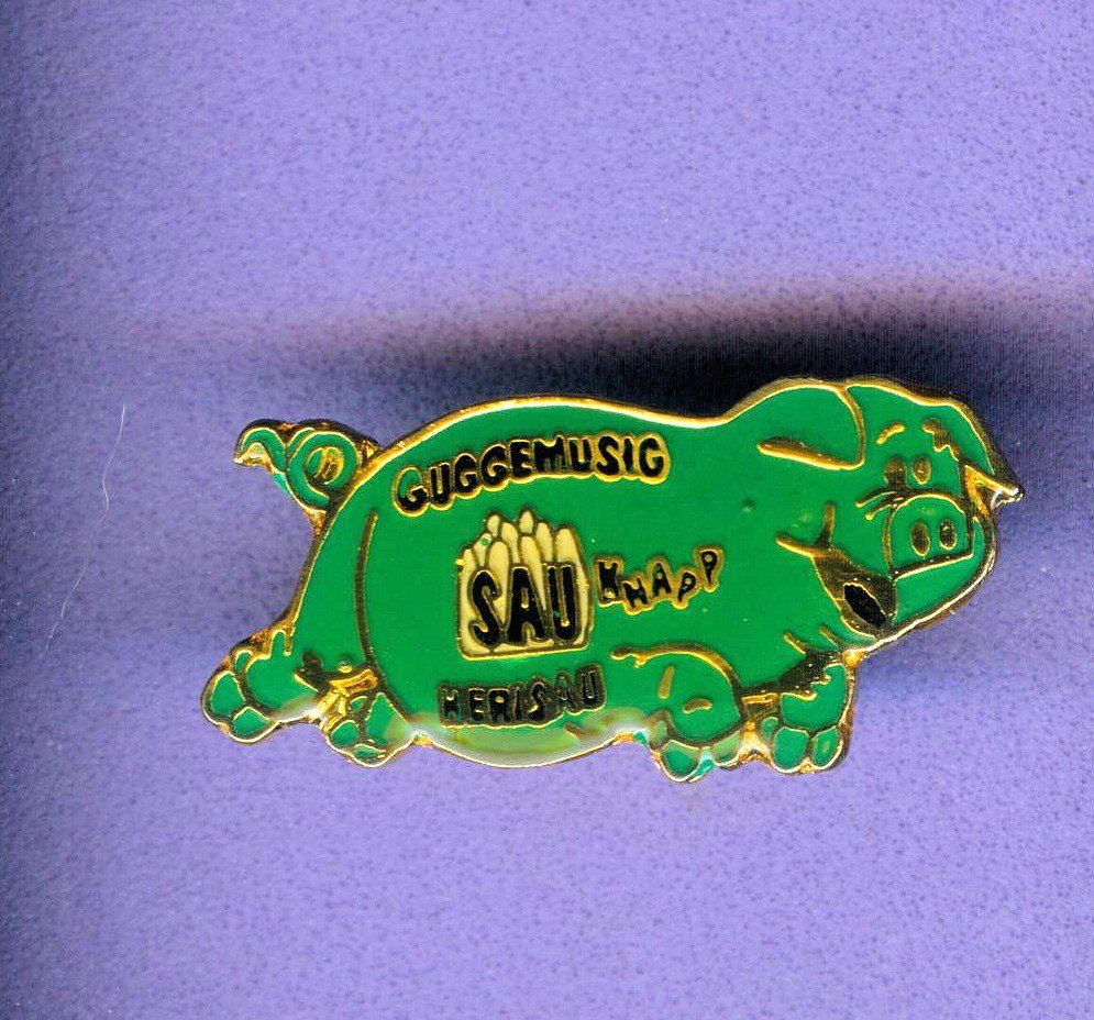 Placchette & Badge: Guggemusig  SAUKNAPP  Herisau – Usato da Winterthur venduto da Sammleroase