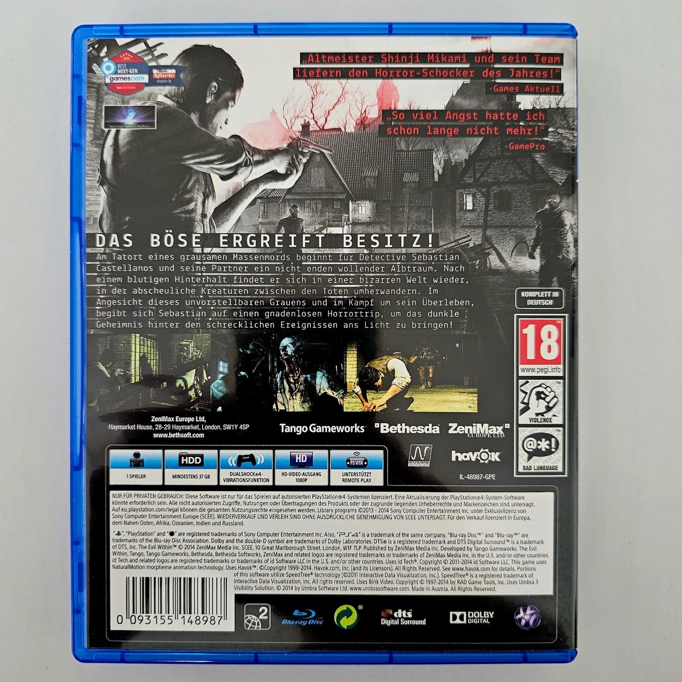 Sony Giochi: The Evil Within 100% Uncut (PS4) – Usato da Holziken venduto da Miglioregamesnmore 1