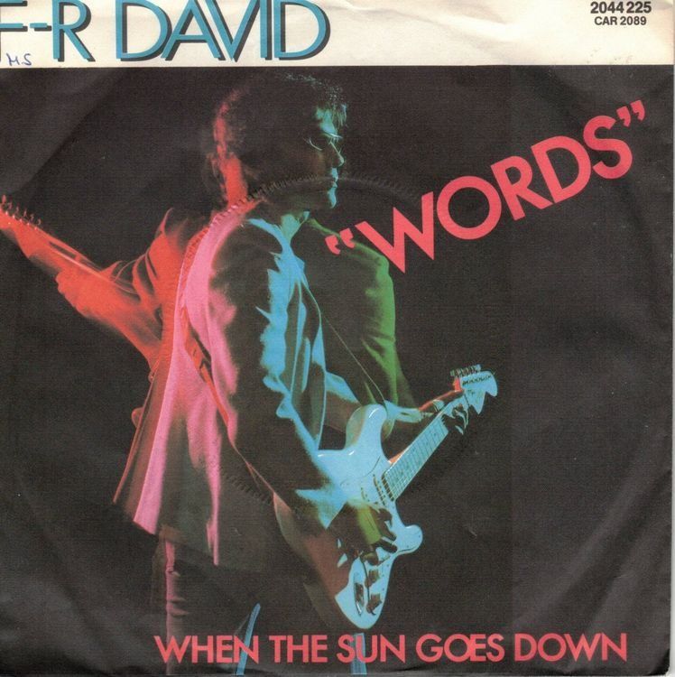 Dischi in vinile: F-R David  Words     Single7 – Usato da Oberwil (Dägerlen) venduto da asteng