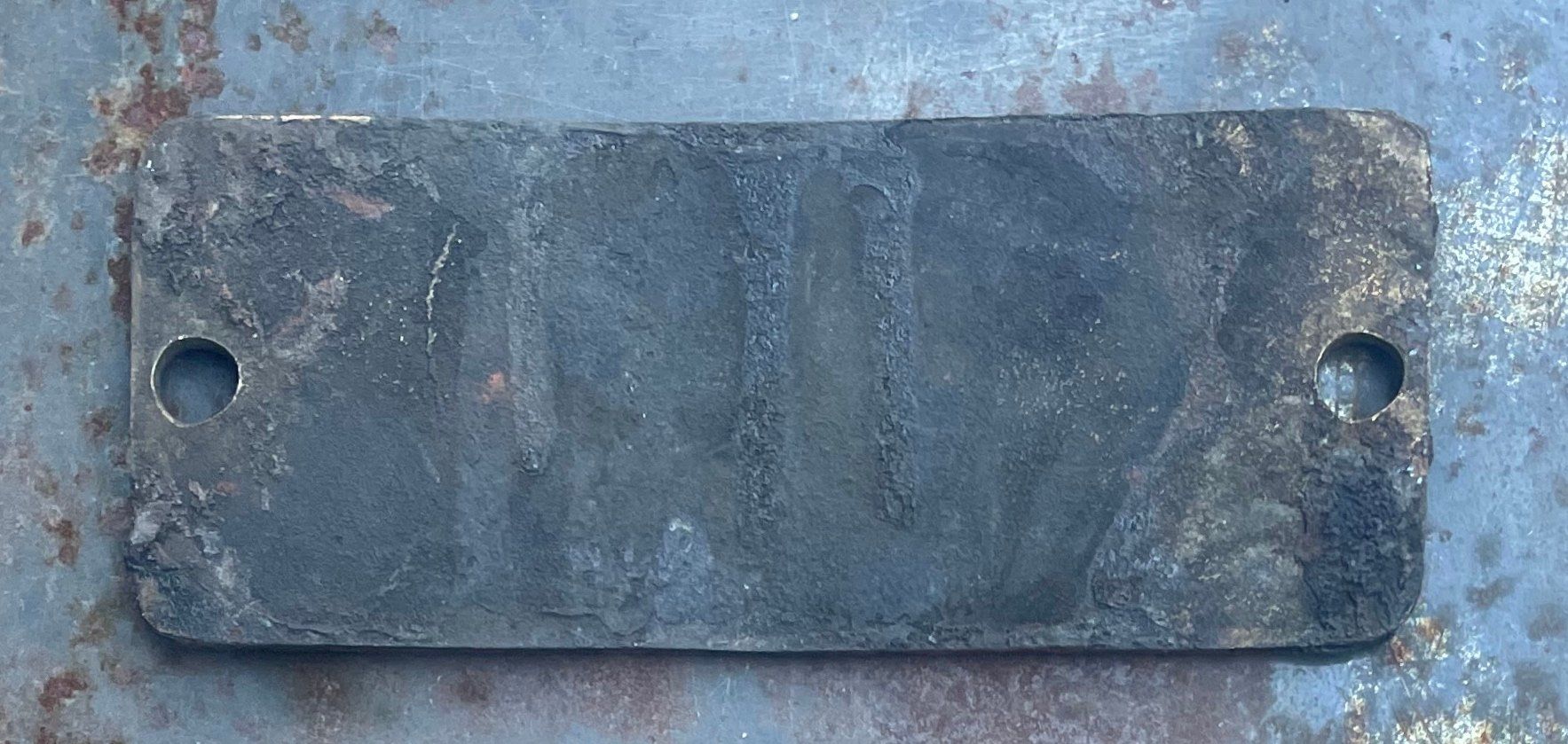 SBB/CFF/FFS Insegne: Fabrikschild: SBB Werksätte Chur. 1905 RAR – Usato da Versoix venduto da HELVETICA_1 1