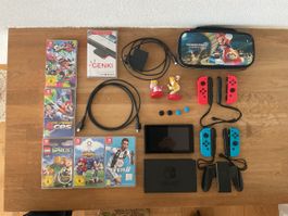 NINTENDO SWITCH MIT ZUBEHÖR 