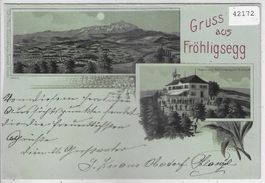 Gruss aus Fröhligsegg - Litho (beschnitten)