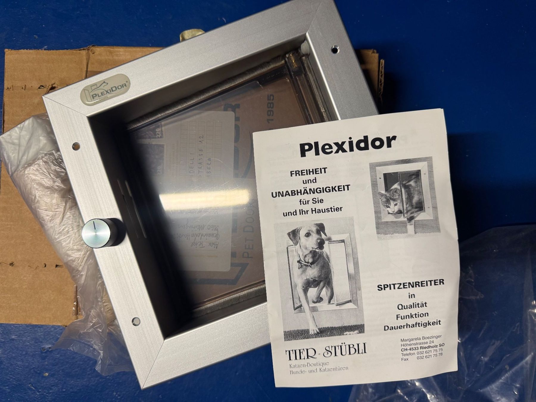 Gattaiole: PlexiDor Katzen und Hundeklappe – Nuovo e nell'imballaggio originale da Buchberg venduto da bama09