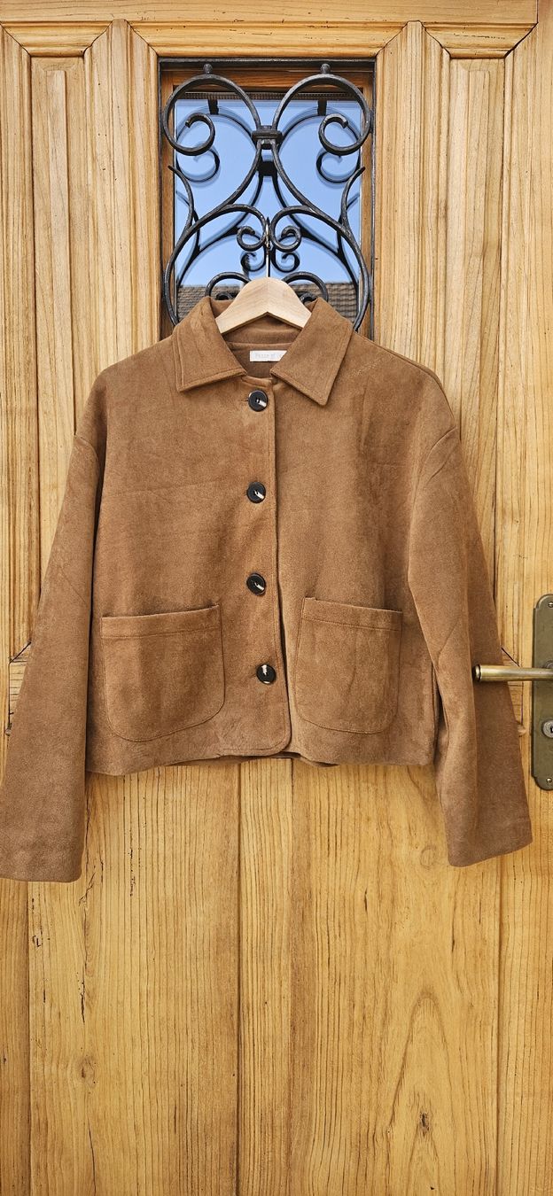 Giacche: Braune Jacke mit Wildlederoptik – Usato da Hüttlingen venduto da Thurgi85 1