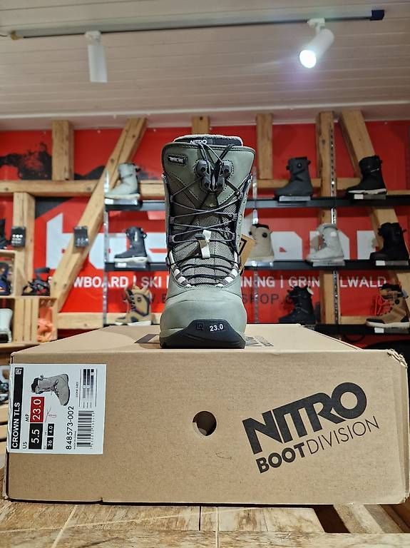 Scarpe da uomo: NITRO CROWN TLS SNOWBOARD BOOTS | STONE GREY – Usato da Grindelwald venduto da Backdoor_Shop 2