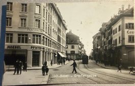 BASEL - Greifengasse - Ansichtskarte