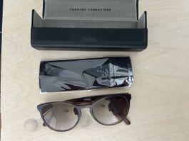 VIU Sunglasses – Brown Round Frame with Case