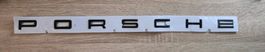 PORSCHE Emblem Schwarz Glanz