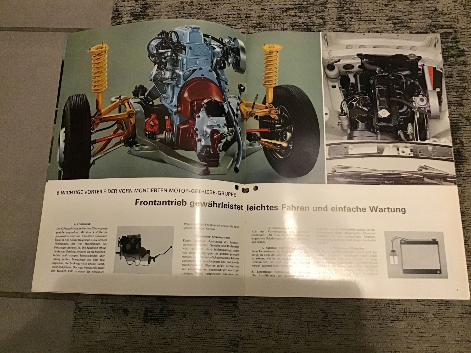 Triumph Documenti: Triumph 1300 Verkaufsprospekt 1971 – Usato da Scherzingen venduto da Starseller62 2