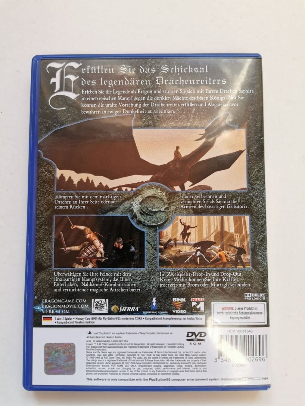 Sony Giochi: Ps 2 - Eragon – Usato da Lenzburg venduto da eyworld 2