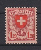 Schweiz: Wappenmuster Fr: 1.20  1940 / Postfrisch