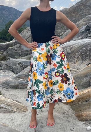 Glamour Gonna Media di raso-tg M/L💫feste🌟vacanze