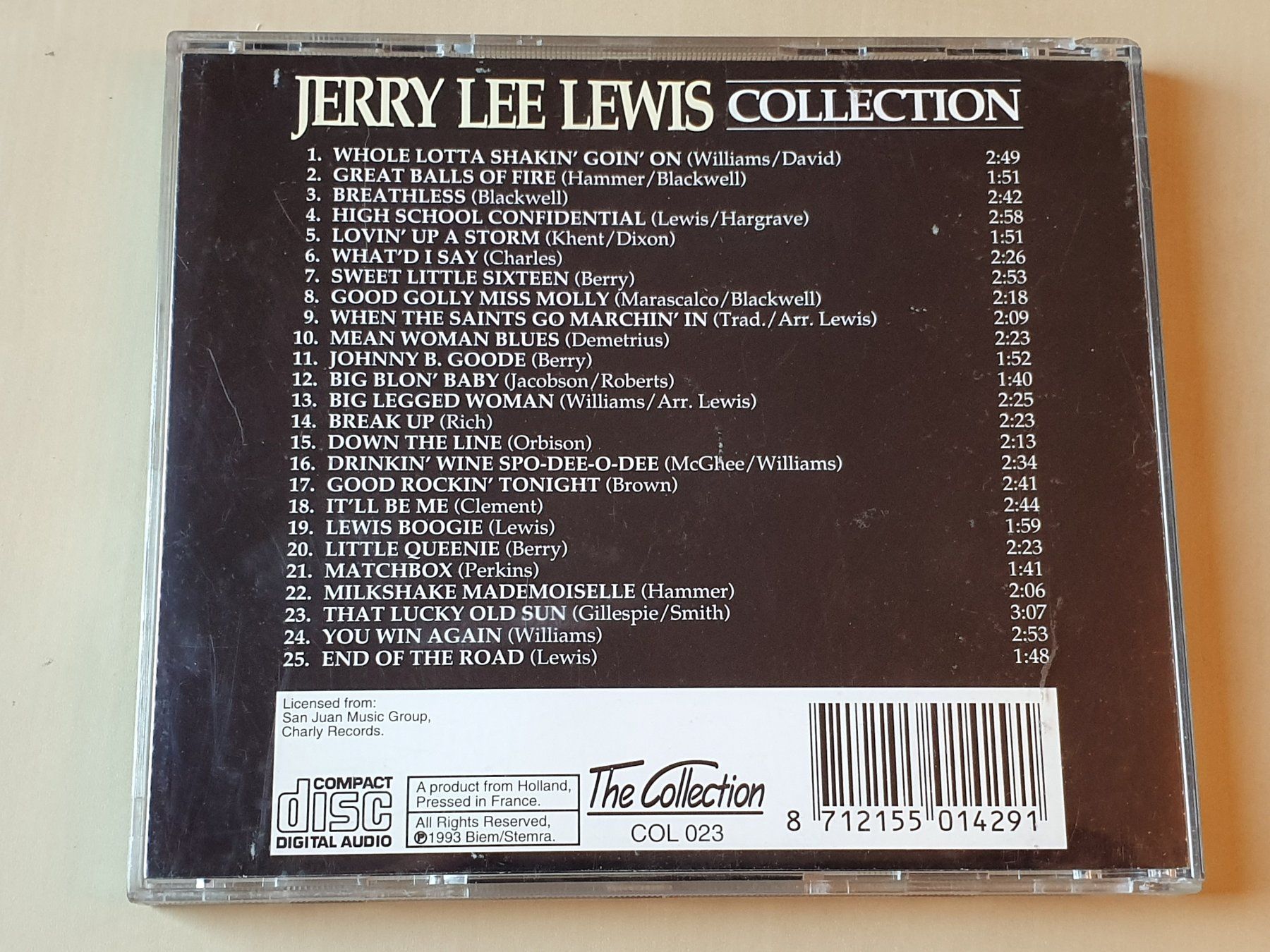 CD: Jerry Lee Lewis Collection – Usato da Stansstad venduto da collectorsshop 1