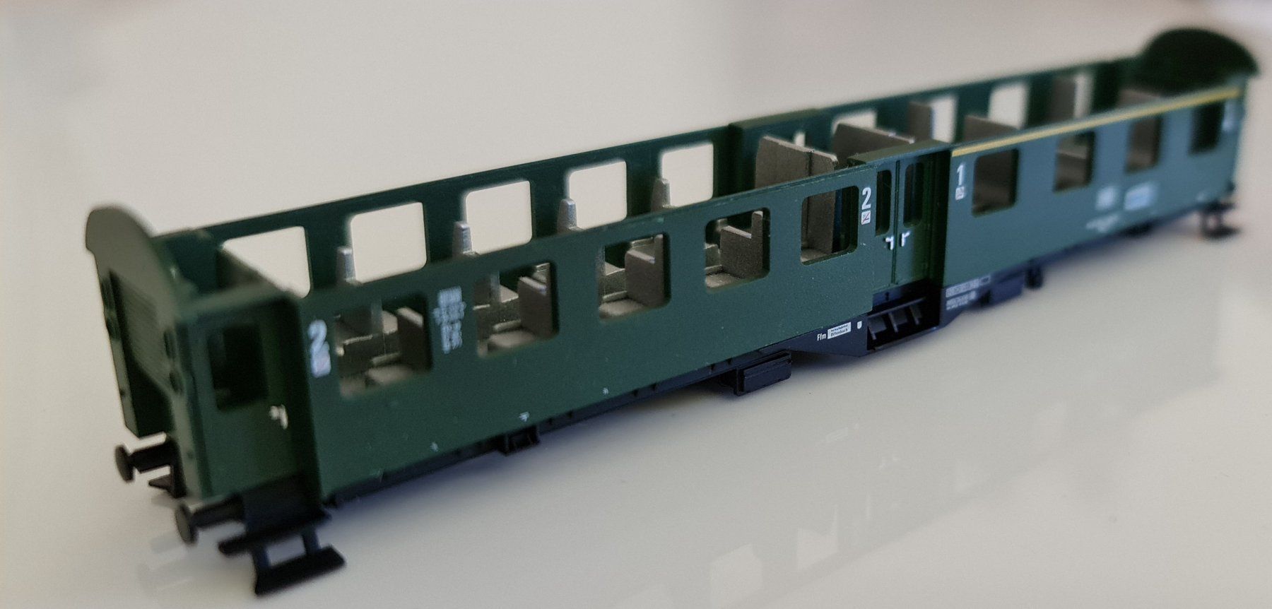 Fleischmann Modellini di ferrovie: Fleischmann DB Wagen Gehäuse N – Nuovo (secondo la descrizione) da Pfungen venduto da Fastback66 2