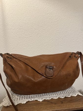 Ledertasche braun Schultertasche