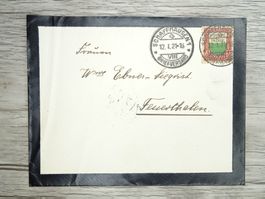 TR72 Enveloppe + Timbre Suisse 1921