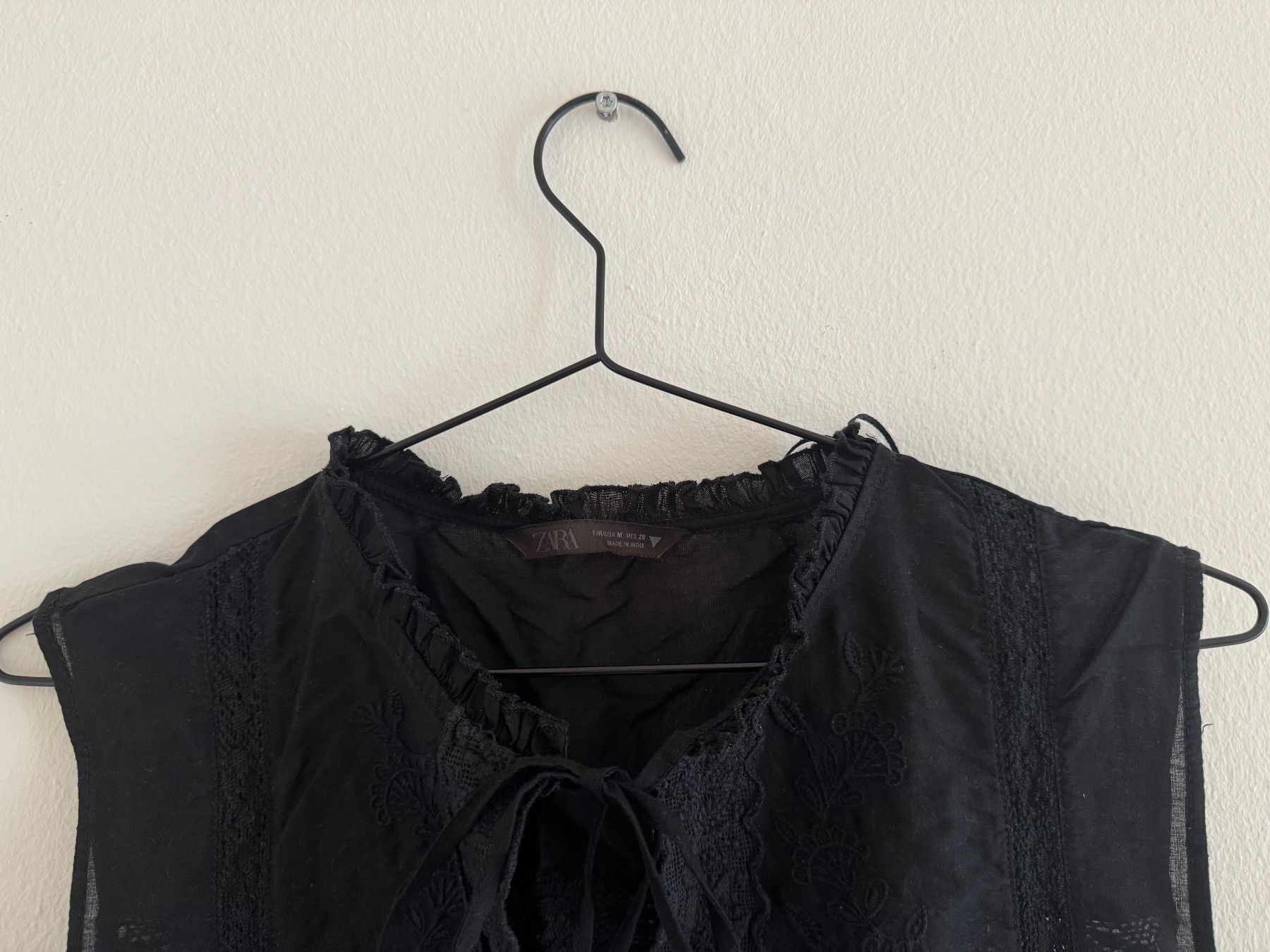 Zara Camicette: Transparent Spitze Bluse, Zara, Gr. M – Usato da Zürich venduto da Joa_27d6 1