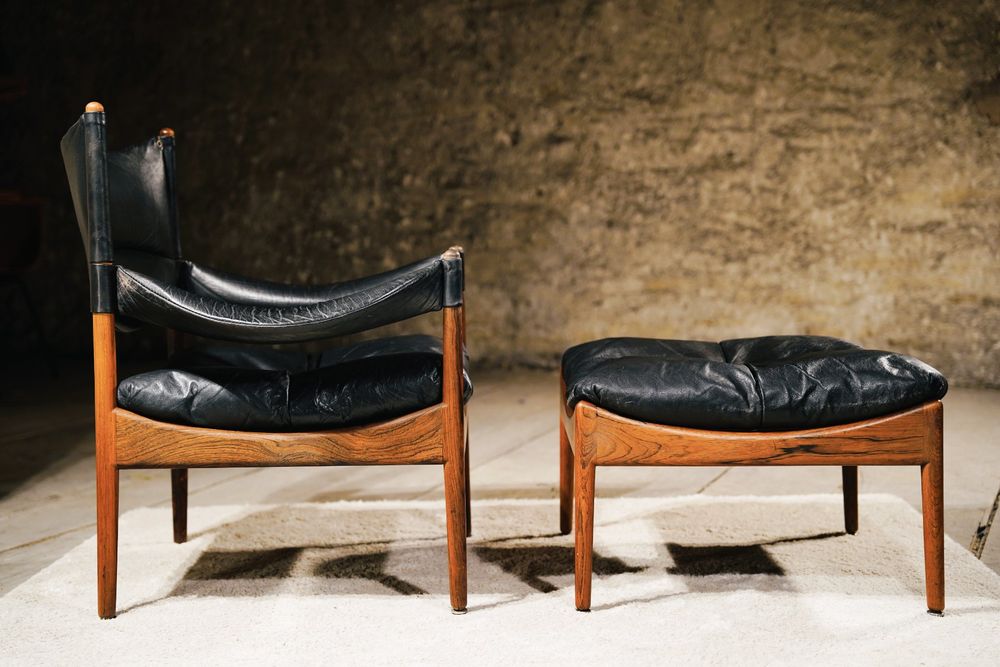 K.S. Vedel - MODUS - Lounge Chair & Ottomane - 60s - Danish (Gebraucht ...