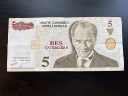 Billet Turquie 🇹🇷 1970