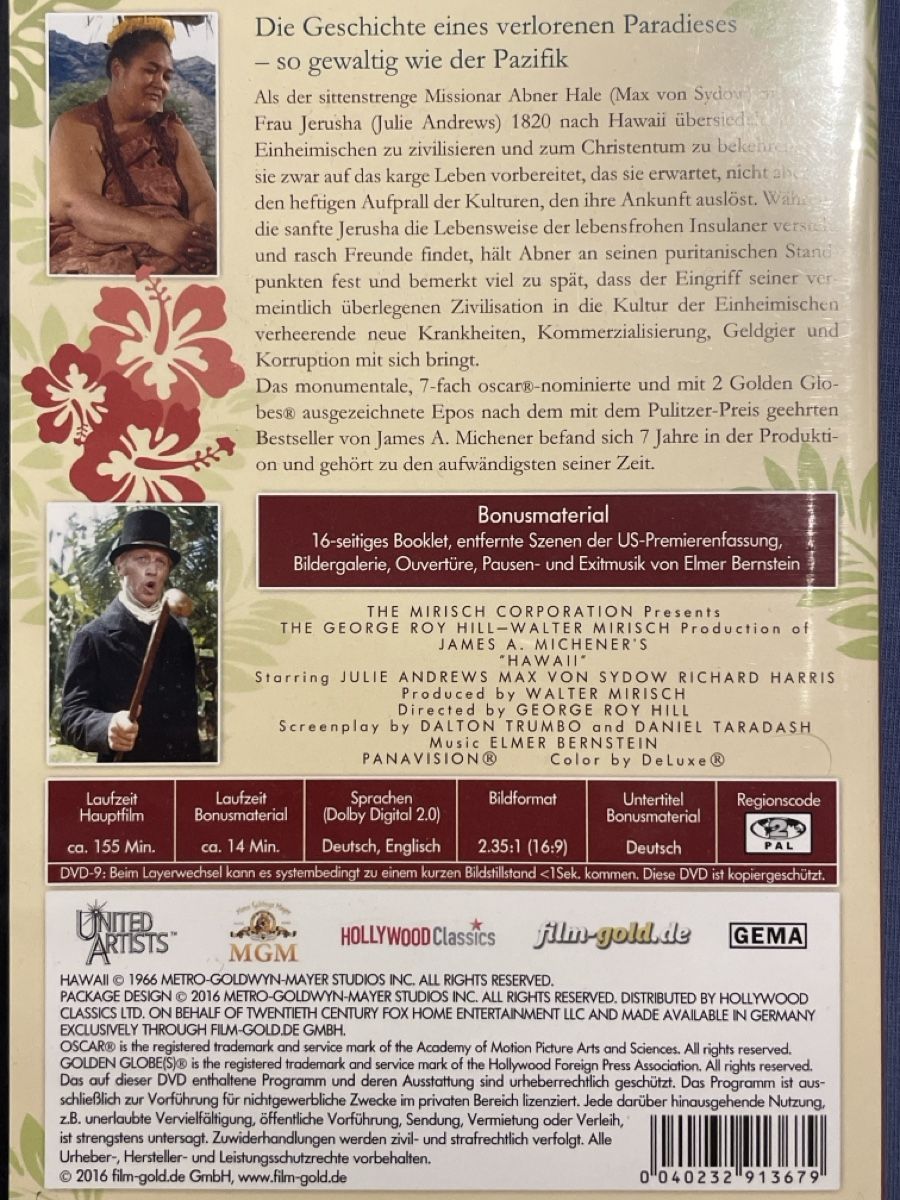 Tutti i DVDs: Hawaii (1960) – Usato da Waldenburg venduto da Mimily33 1