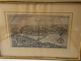 Kupferstich Luzern MERIAN 40x53 cm