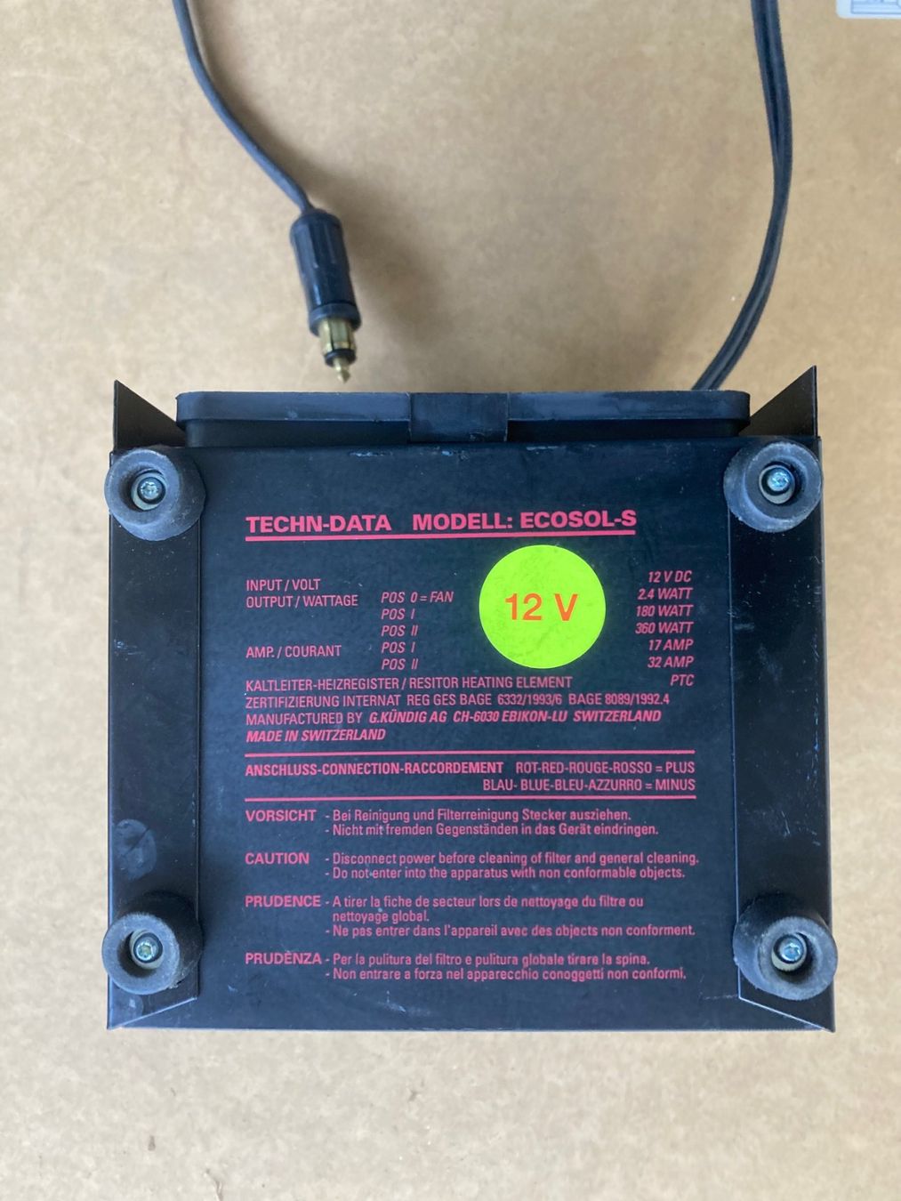 Radiateurs: 12V Heizung Ecosol-S – D'occasion à Zielebach par ZIGER02 2