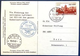 1943 / Pro Aero / Postkarte / Schweizer Stiftung Pro Aero