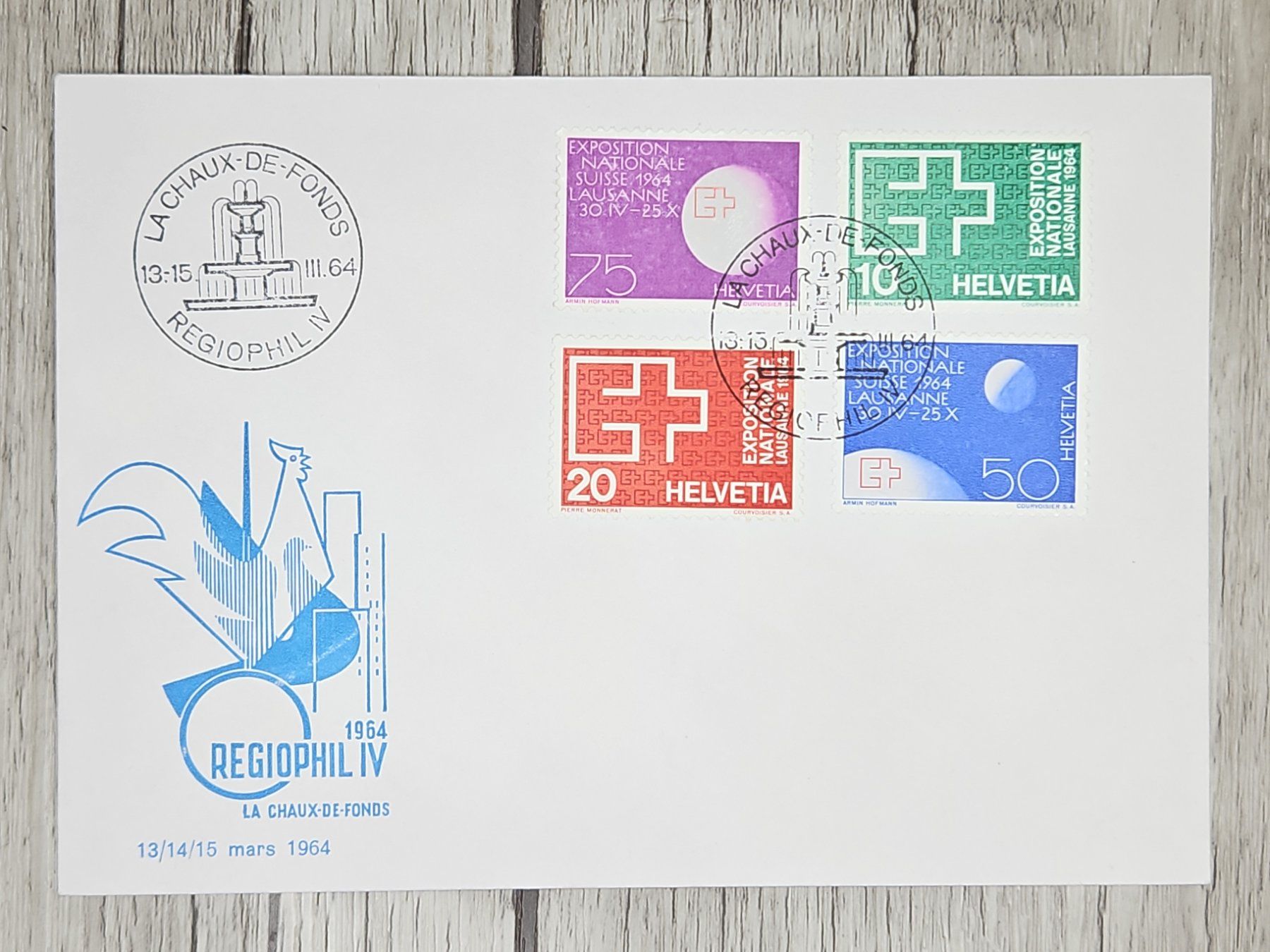 Alle Briefmarken: CL09 Enveloppe + Timbre Suisse 1964 – Gebraucht aus Cousset von Patrick_Collections