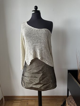 H&M Minirock Grösse S Goldfarben