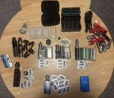 Grosses Vape-Set, Akkus & Zubehör