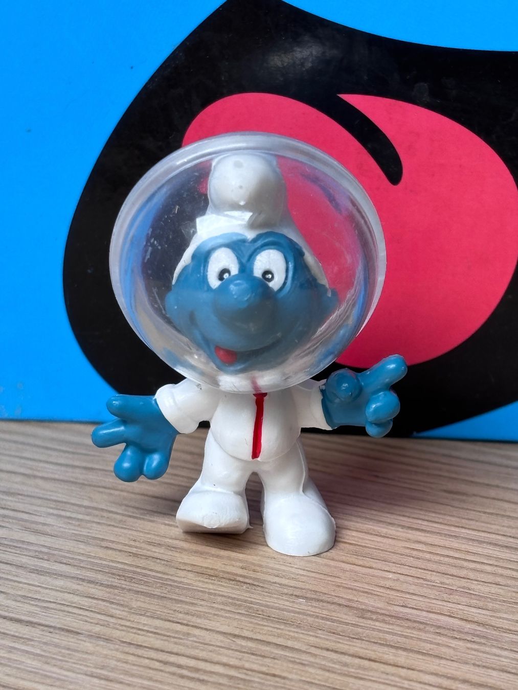 Schleich Statuette: Schlumpf Astronaut, Astro-Schlumpf – Usato da Lyss venduto da Duckszone