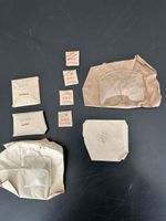 Antike, quadratische, gewölbte Uhrengläser